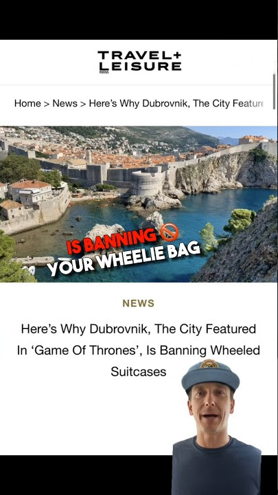 🧳Bringing a wheeled suitcase to Dubrovnik? Be prepared for a $288 fine!  #travelnews #croatia