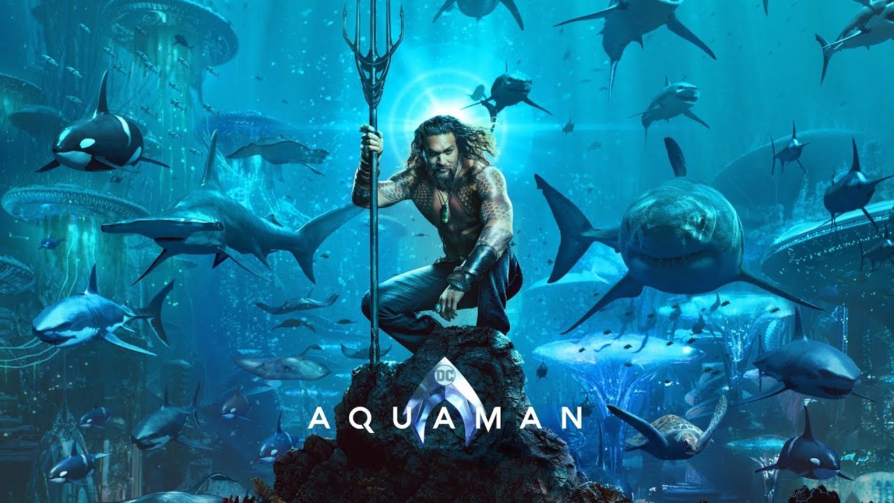 AQUAMAN theme 2018 music from the Boston Aquarium scene and title sequence