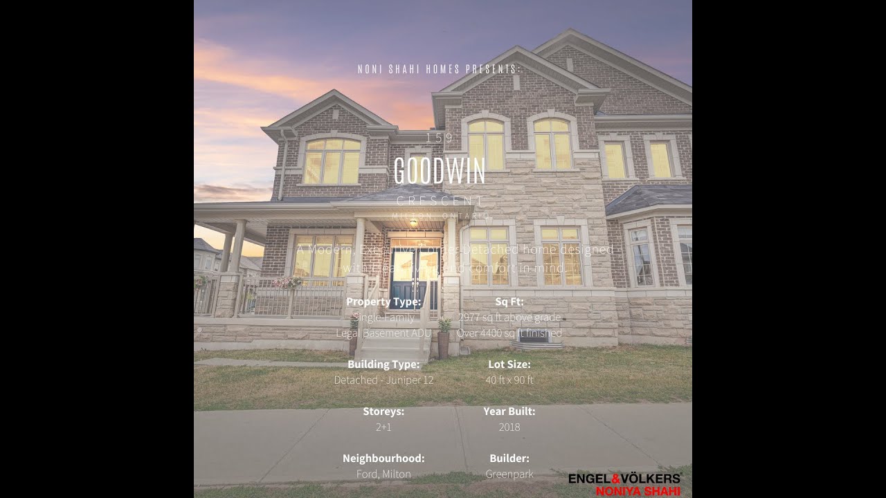 159 Goodwin Cres, Milton, ON Upscale Ford Community Detached Corner