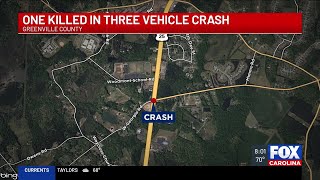SCHP: One killed in three-vehicle crash in Greenville County