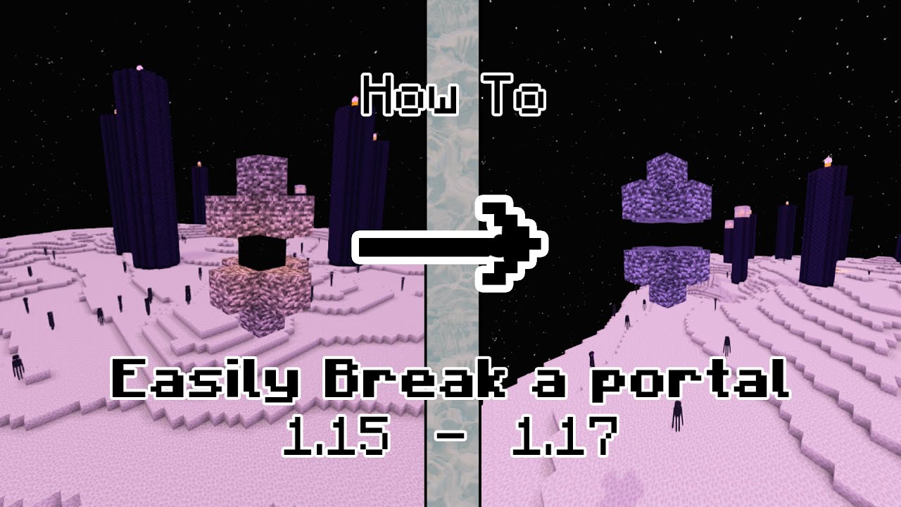 How To Break An End Gateway Portal SUPER SIMPLE 1.15 1.17 YouTube