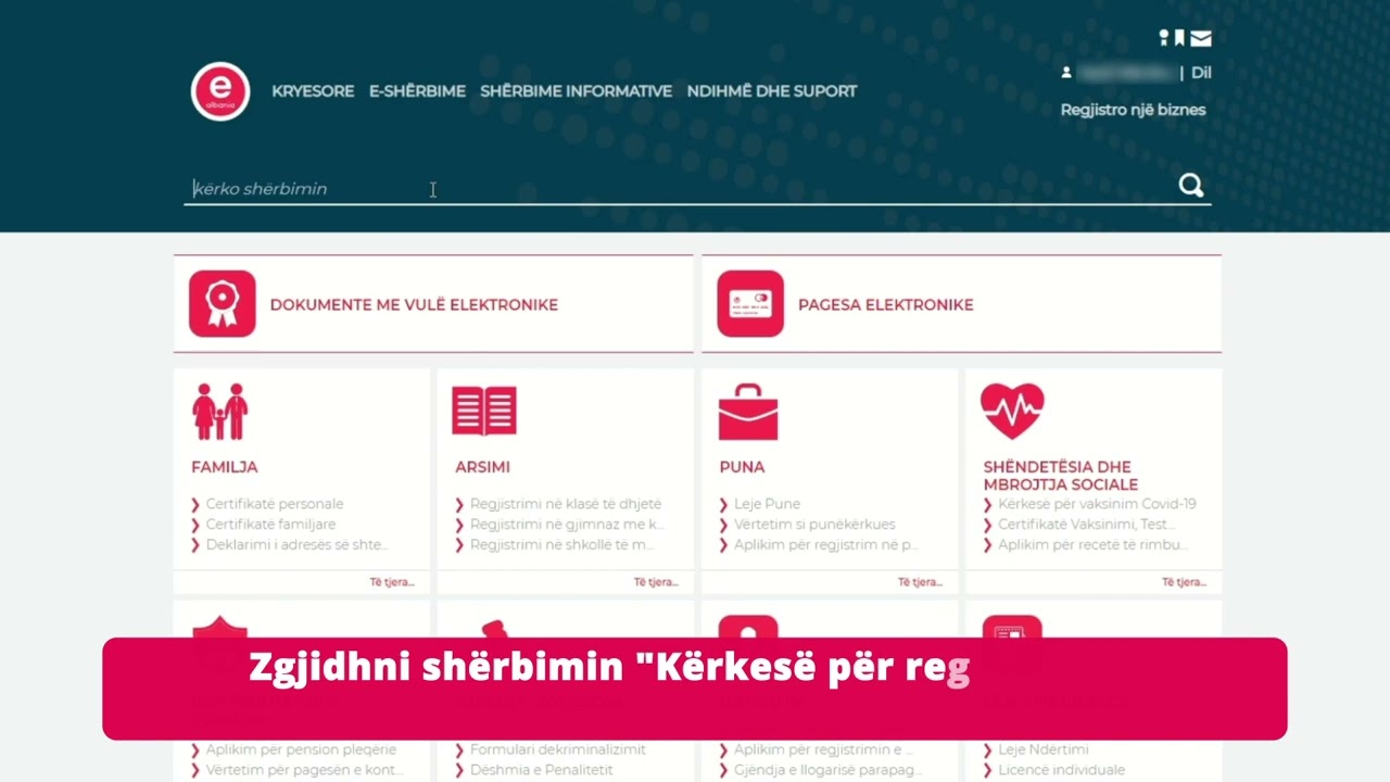 Aplikim për regjistrim biznesi tek Tatimet