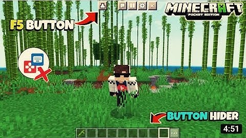 Button Hider & F5 Button Mod for Minecraft PE || Minecraft 1.19 Mods