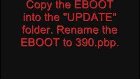 How to update to 3.90M33 on your PSP