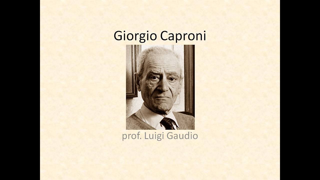 Congedo del viaggiatore cerimonioso di Giorgio Caproni