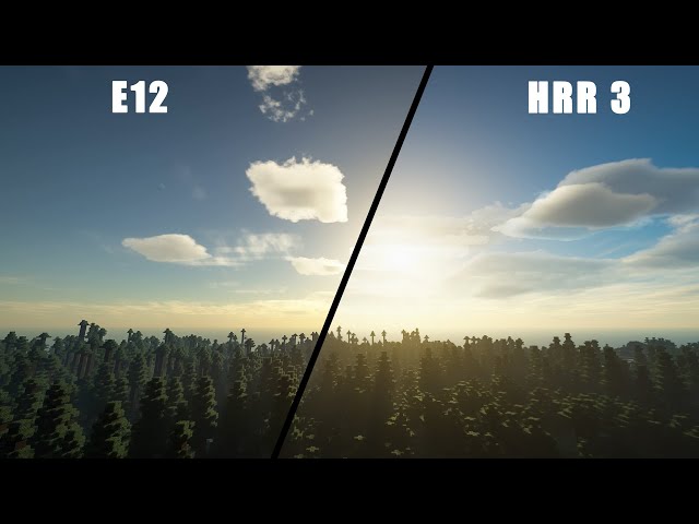 SEUS PTGI HRR 3 vs SEUS PTGI E12  | Minecraft  Shaders Comparison class=