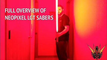 Neopixel Lightsaber Proffie V.2| Showcase Darkwolf| Crimson Dawn
