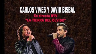 LA TIERRA DEL OLVIDO (Con letra) en directo CARLOS VIVES Y DAVID BISBAL en RTVE Resimi