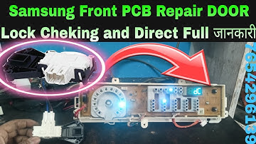 Samsung front load washing machine dc error pcb repair Samsung front load door lock problem de error