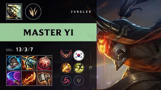 Master Yi Jungle vs Fiddlesticks - KR Grandmaster Patch 26.19