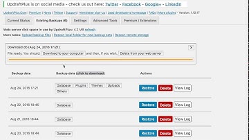 How to Download your WordPress Site to Your Computer Using the UpdraftPlus WordPress Backup Plugin