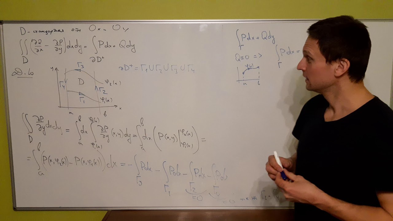 Курс видеолекций. Формула Грина для трехмерного пространства. Формула Грина в векторной форме. Формула Грина вывод. Формула Грина для трехмерной функции.