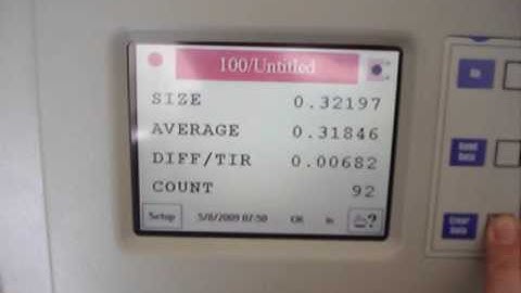 Beta LaserMike BenchMike with Rotary Chuck continuous measurement using laser inspection system