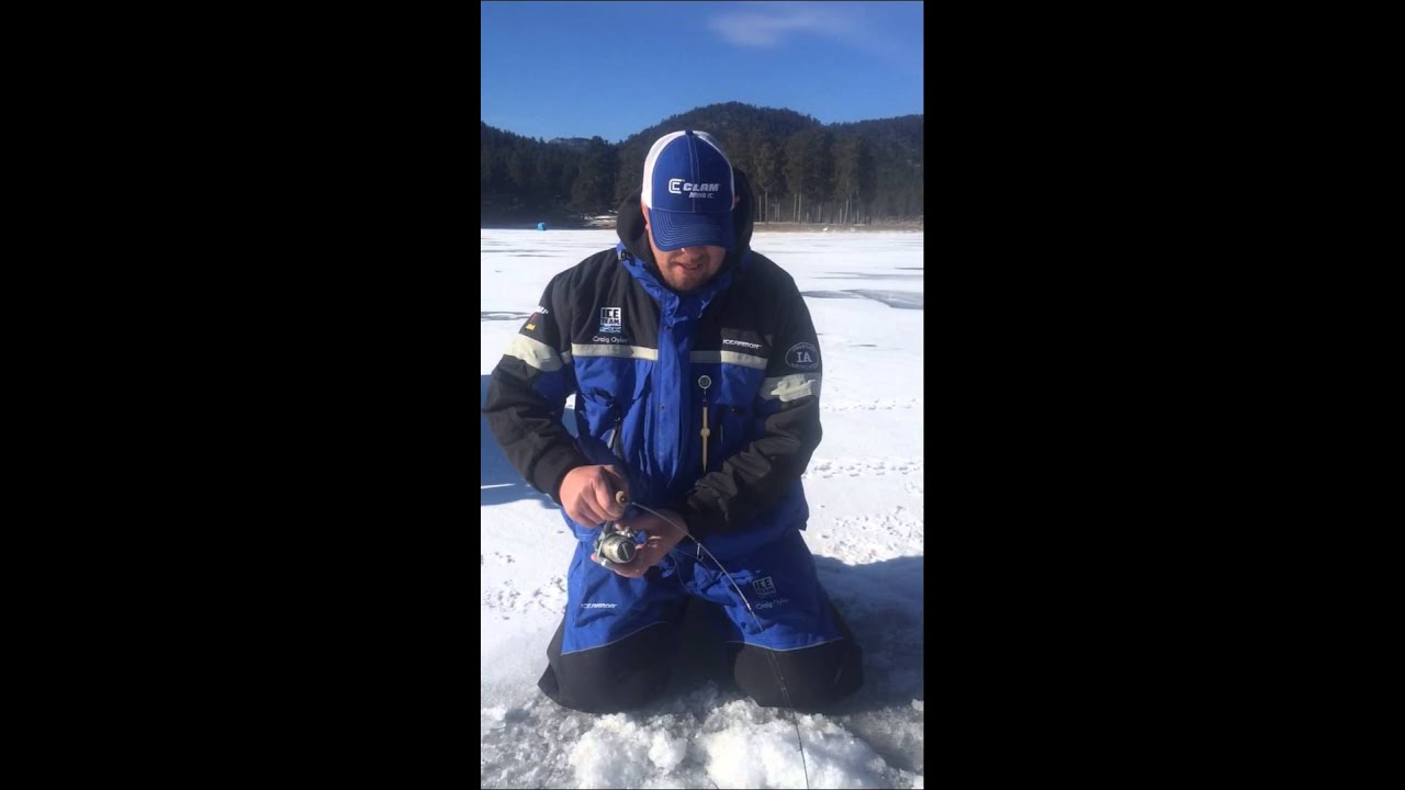 Oyler catching a 33" Pactola lake trout - YouTube IceaholicsAnonymous