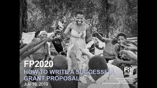 How to Write a Successful Grant Proposal