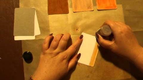 Basic: Technique - How to use Ranger Distress Stain