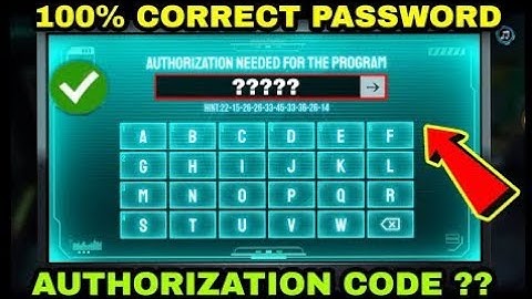 How to complete Authorization Needed For the Program || MOCO Puzzle Event Correct Password||