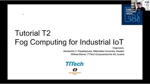 ESWEEK 2021 Tutorial - Fog Computing for Industrial IoT