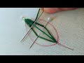 Most beautiful leaf hand embroidery design|latest hand embroidery design|easy hand embroidery