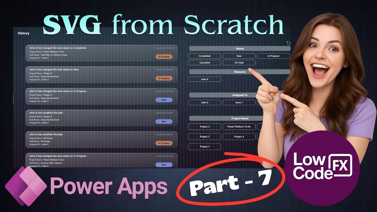 Power Apps UI Magic ✨ SVG From Scratch + Smart Button Filters (Part 7)