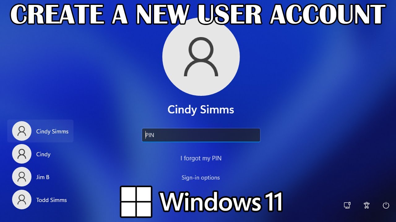 How To Create A New User Account In Windows 11 YouTube