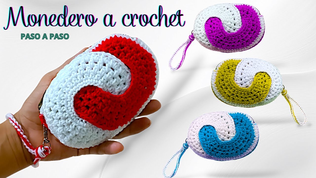 👛👜🌟🌟 MAGNIFICO monedero cartera tejida a crochet  hermoso y fácil mira el paso a paso