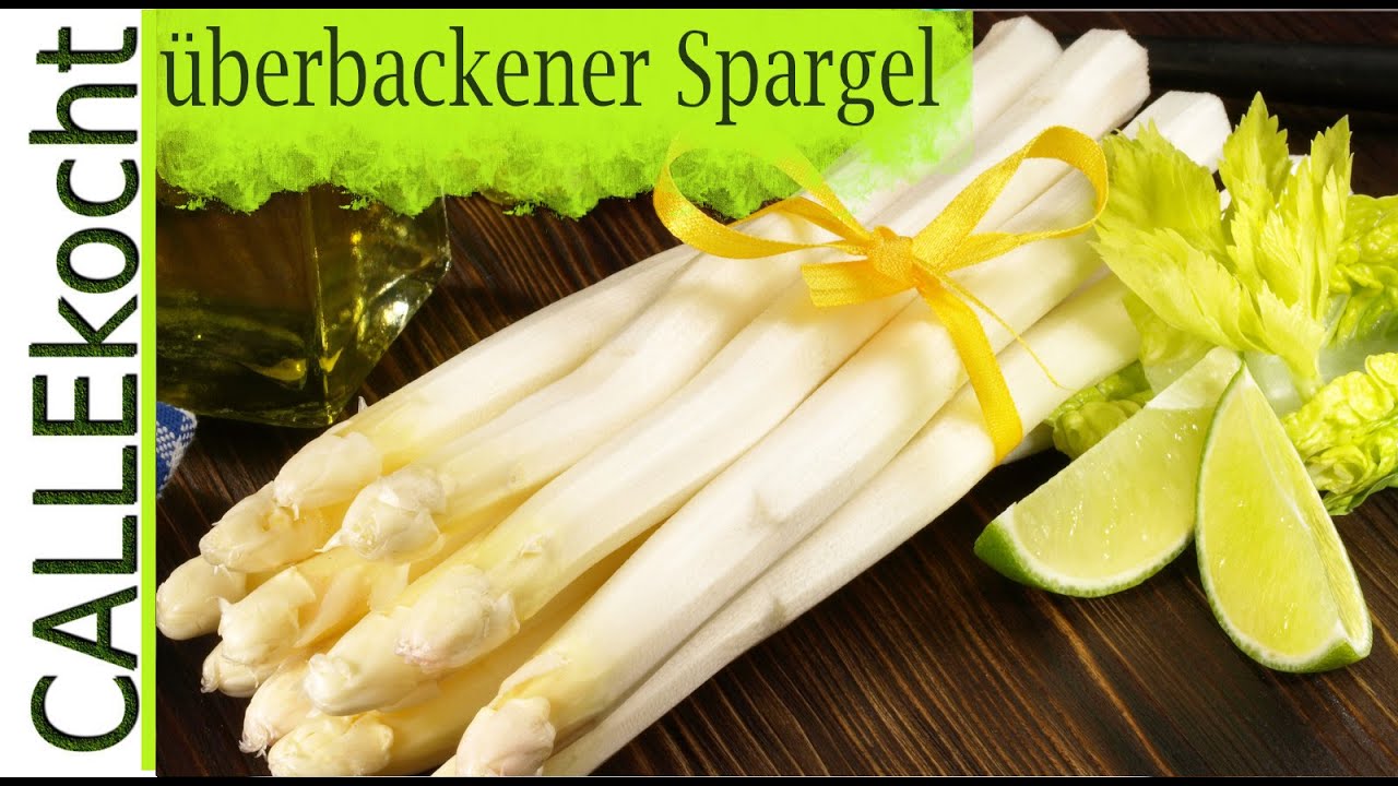 Überbackener Spargel im Ofen