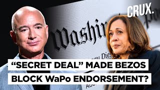 Jeff Bezos Defends Blocking Kamala Harris  Endorsement As Subscribers Dump Washington Post