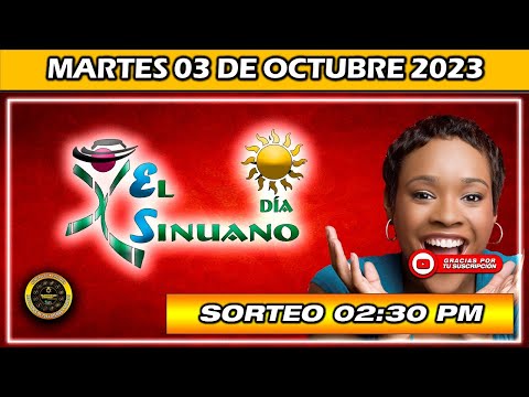 Resultado de EL SINUANO DIA del MARTES 03 de octubre 2023 #chance #sinuano_día