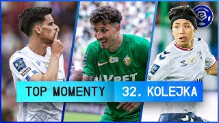 WSZYSTKIE GOLE 32. KOLEJKI | TOP MOMENTY | SKRÓTY | Ekstraklasa 2022/23