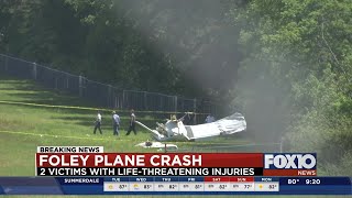 Pilot and student seriously injured in crash in Foley