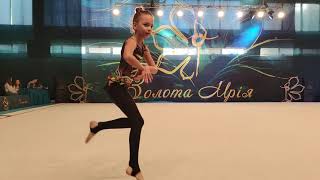 художественная гимнастика соревнования Петренко Поліна 7 років #художественнаягимнастика