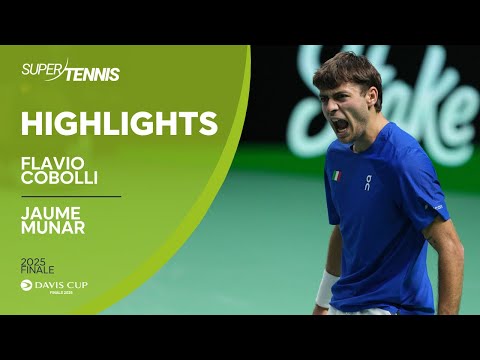 Video Cobolli vs Munar | Davis Cup Finale Highlights
