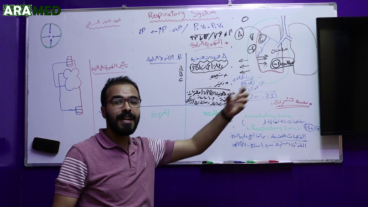 Respiratory System Physiology 1 فزيولوجيا الجهاز التنفسي 1 - التهوية