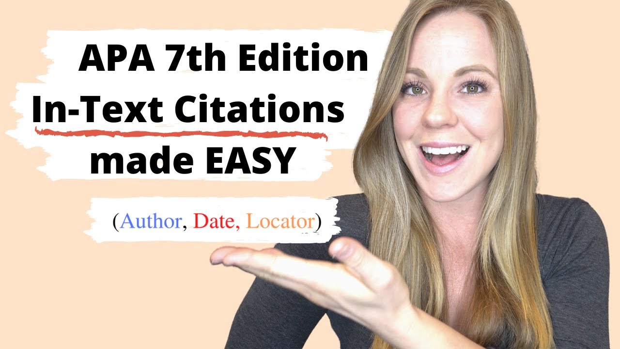 how to cite in text apa 7th edition website