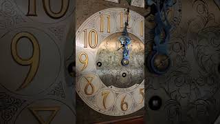 Antique Gothic Colonial MFG 5 tube grandfather clock.