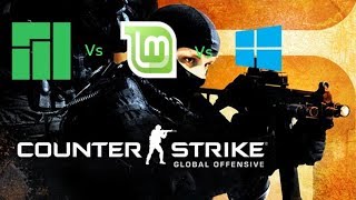 FPS Battle - Linux Mint vs. Manjaro vs. Win 10 - CS:GO