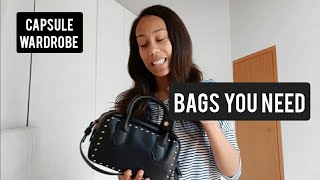 CAPSULE WARDROBE|4 BAGS YOU NEED IN 2021!|BASIC ESSENTIALS|Alessia