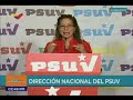 Rueda de prensa del PSUV con Tania Díaz, 22 octubre 2018