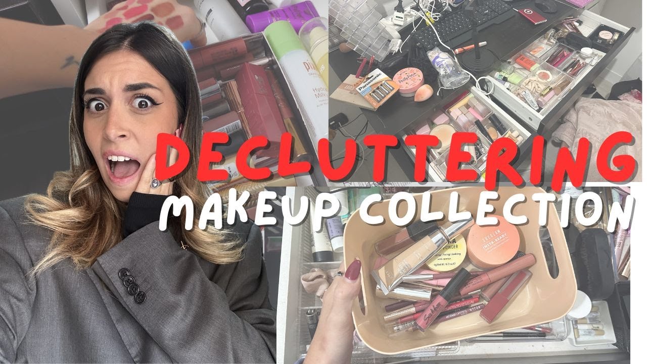 DECLUTTERING MAKEUP STATION