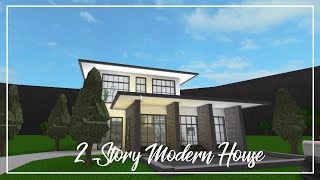 Roblox Welcome To Bloxburg Two Story Modern House Youtube - roblox bloxburg how to build two story houses