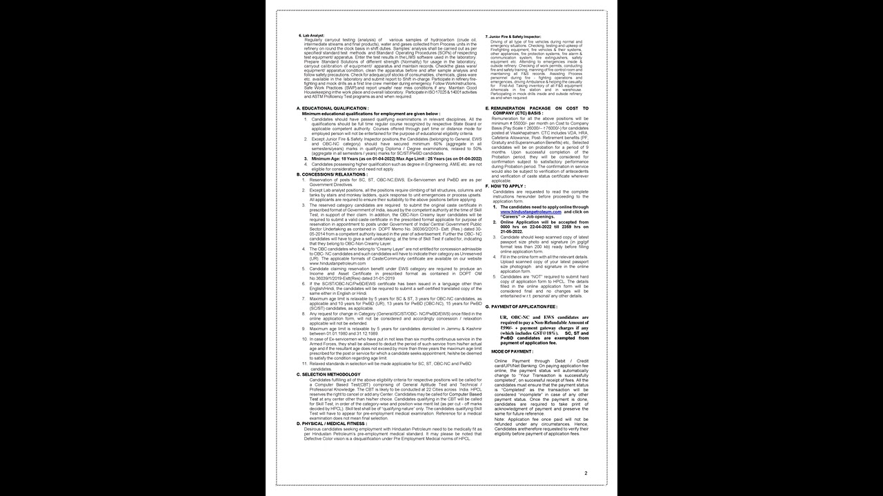 7 August HPCL Technician Answer Key 2022 CBT ~ Hindustan Petroleum Corporation Limited Technician