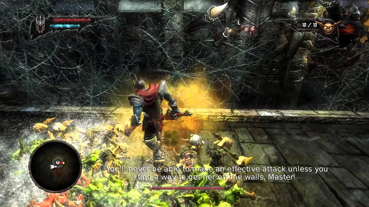 Let's Play Overlord 2 #23 Brain fail. Killing the Mother Spider