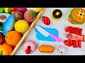 食材 野菜切り&フルーツ切り | 木製 Wooden Fruit and Vegetable, ASMR