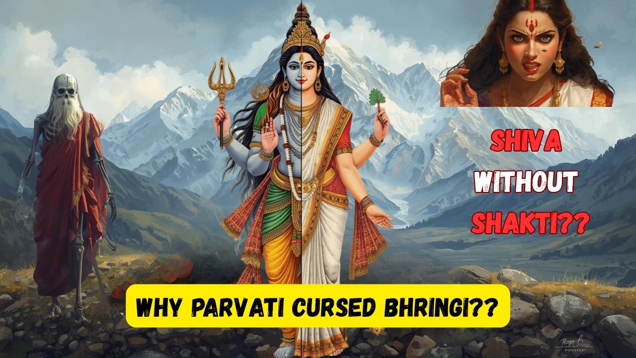 Bhringi Challenges Parvati | The Story of Ardhanarishwara | Shiva-Shakti Unity I Indian Mythology