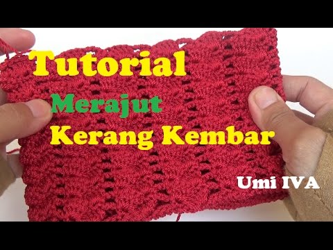 Tutorial Merajut Motif Kerang Kembar YouTube