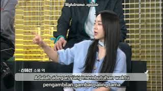 [SUB INDO] Cerita Shin HyeSun tentang adegan kissing yg seperti adegan Action (Mr. Queen Commentary)