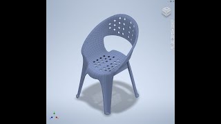 Improved Design for this Monobloc Chair using Freeform Inventor 2023