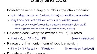 IAML8.17 Classification cost and utility