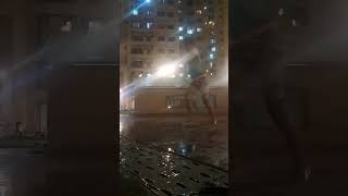 #swimming pool #jumping #pool #night #shorts